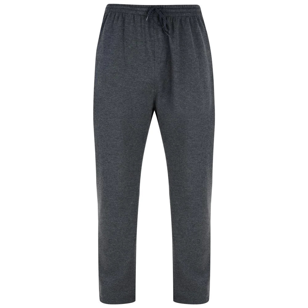 MENS BIG SIZE JOGGING BOTTOMS KAM CHARCOAL GREY SIZE 2XL-8XL