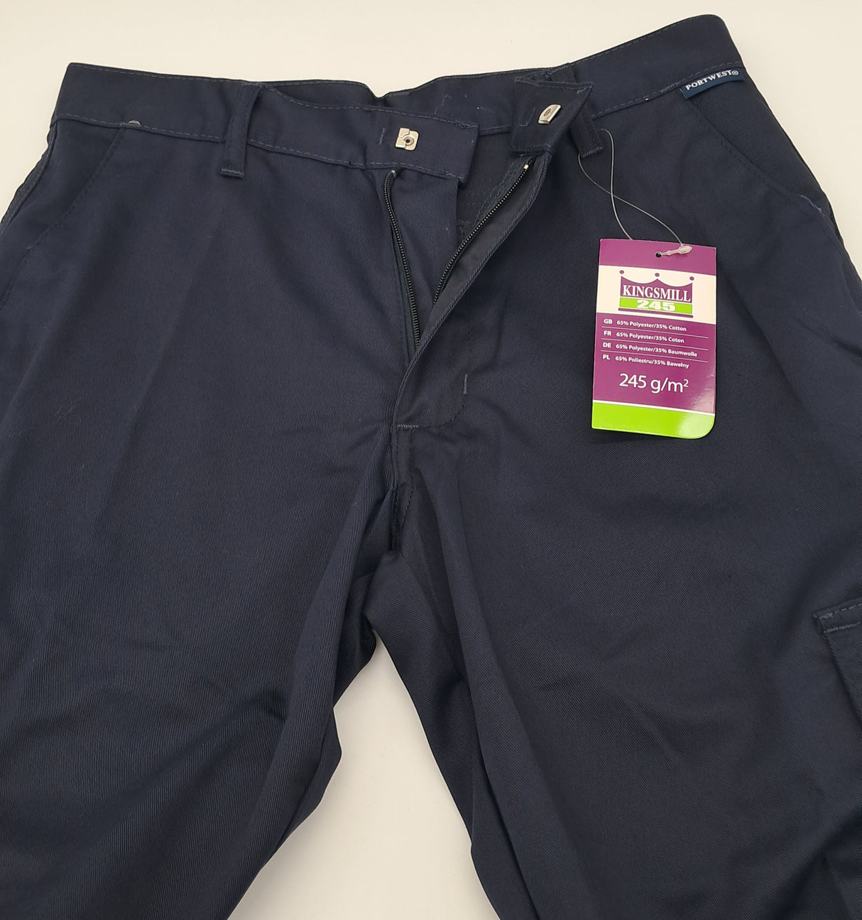 MENS PORT WEST COMBAT TROUSERS NAVY SIZE 28"-40"