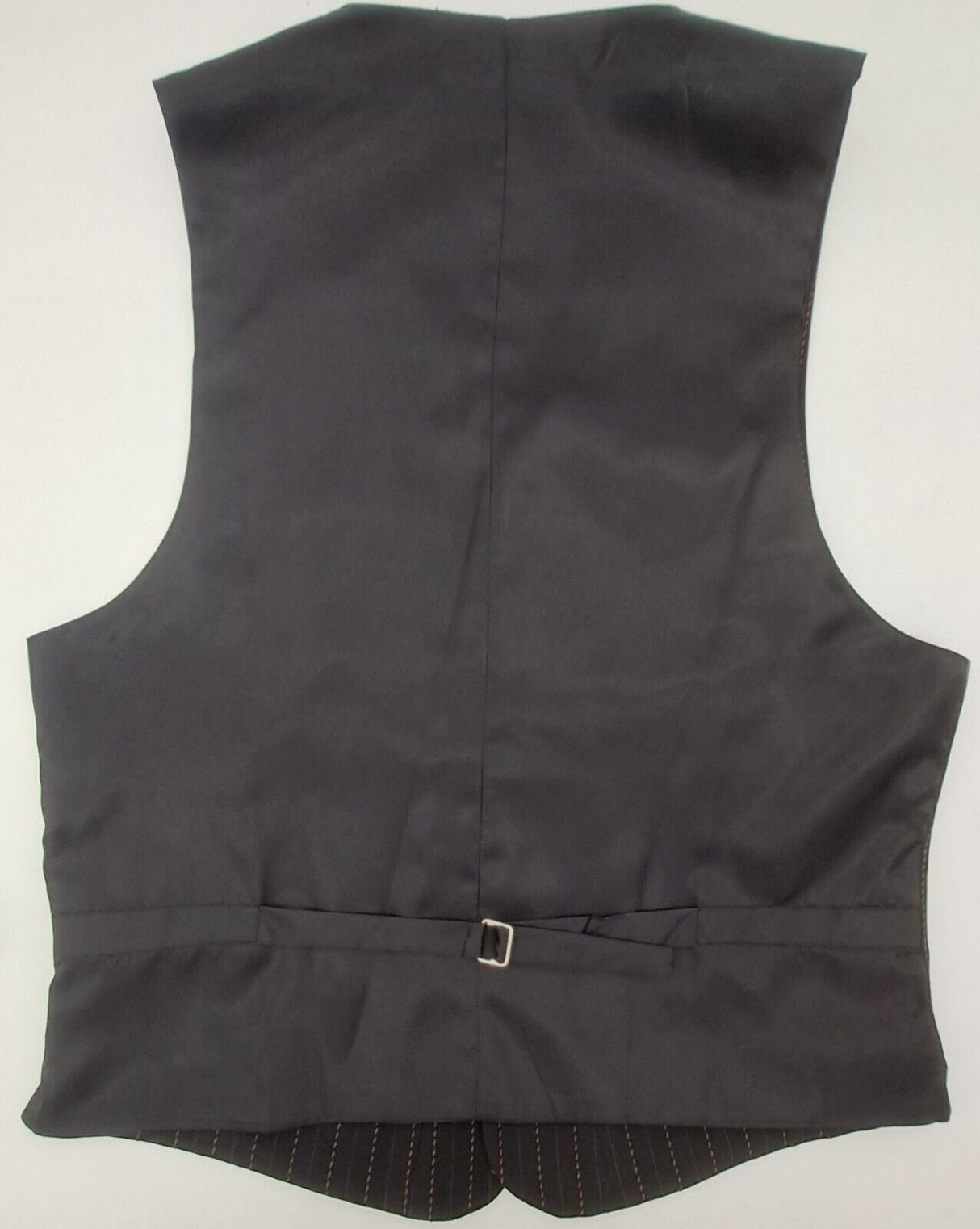 MENS WAISTCOAT BLACK AND BROWN STRIPE SIZE 38"-48"