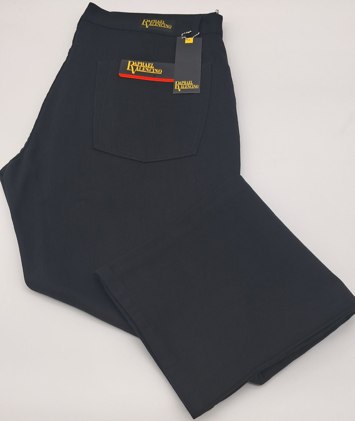 CARABOU OUTSIZE BEDFORD CORD JEANS BLACK SIZE 42"-48"