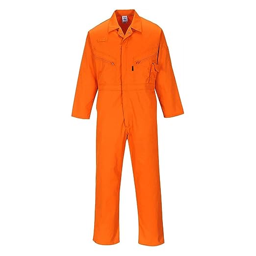 WORKWEAR PORT WEST C813 BOILER SUIT ORANGE SIZE L LAST ONE