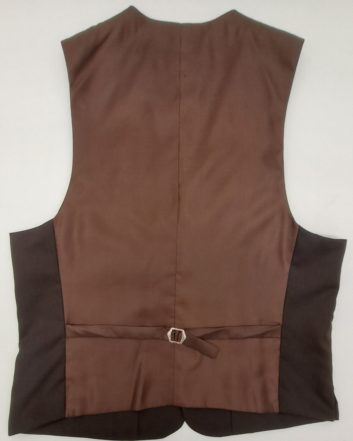 MENS WAISTCOAT BROWN SIZE S-2XL