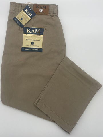 SLIM FIT CHINO TROUSERS 100% COTTON BEIGE SIZE 32"-40"