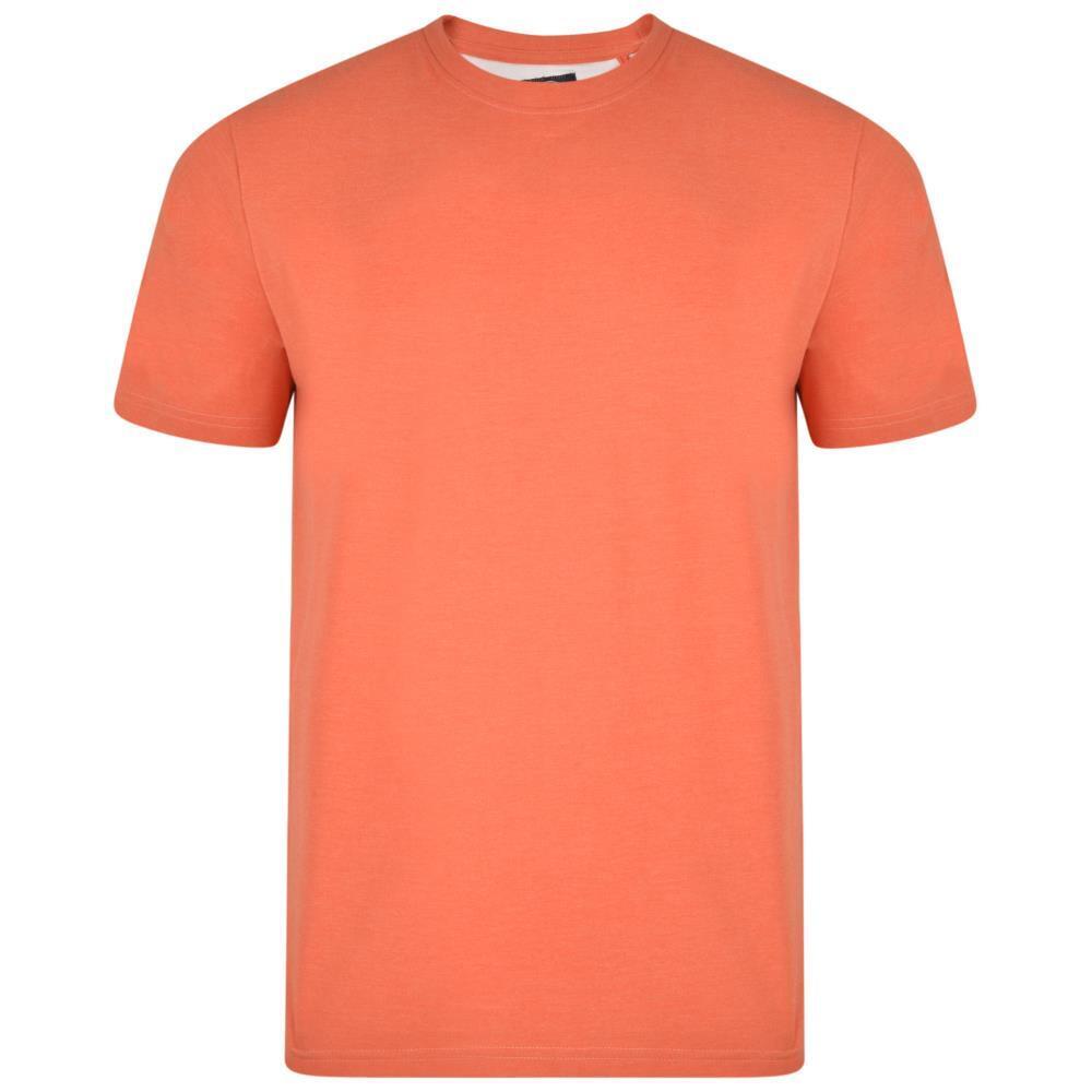 MENS OUTSIZE PLAIN T-SHIRTS KAM CORAL SIZE 2XL-8XL