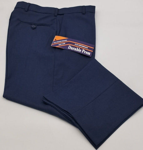 MENS CLASSIC FIT TROUSERS DURABLE PRESS AIRFORCE BLUE SIZE 30"-40"