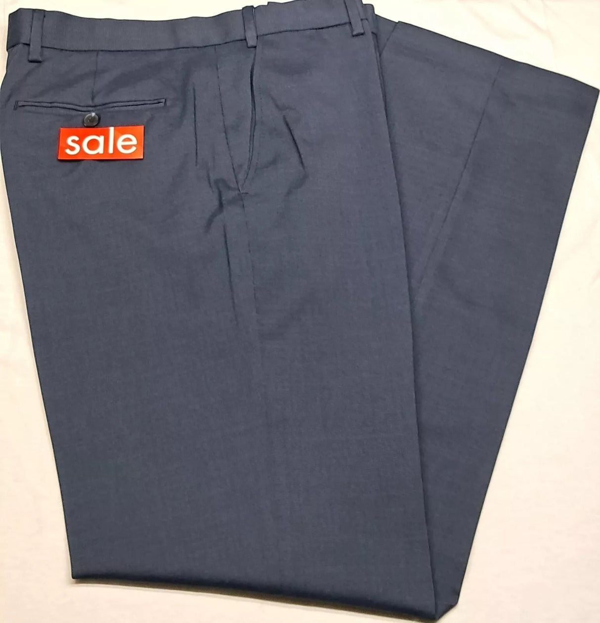CLEARANCE MENS F&F TROUSERS NAVY FLEXI PATTERN SIZES 32"/34"/36"/40"/42" WAIST