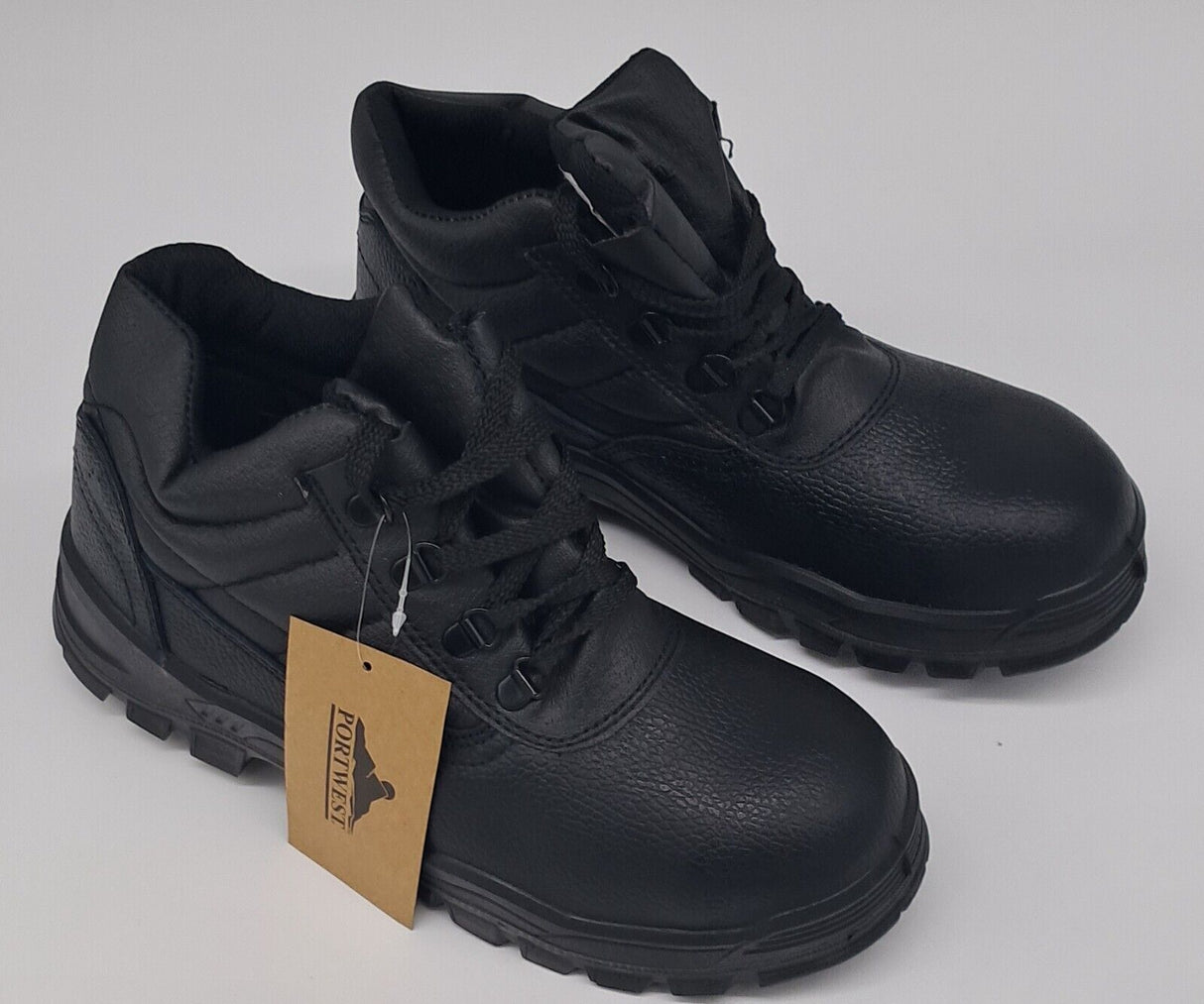 MENS SAFETY BOOTS WORKWEAR BLACK SIZE 10-16
