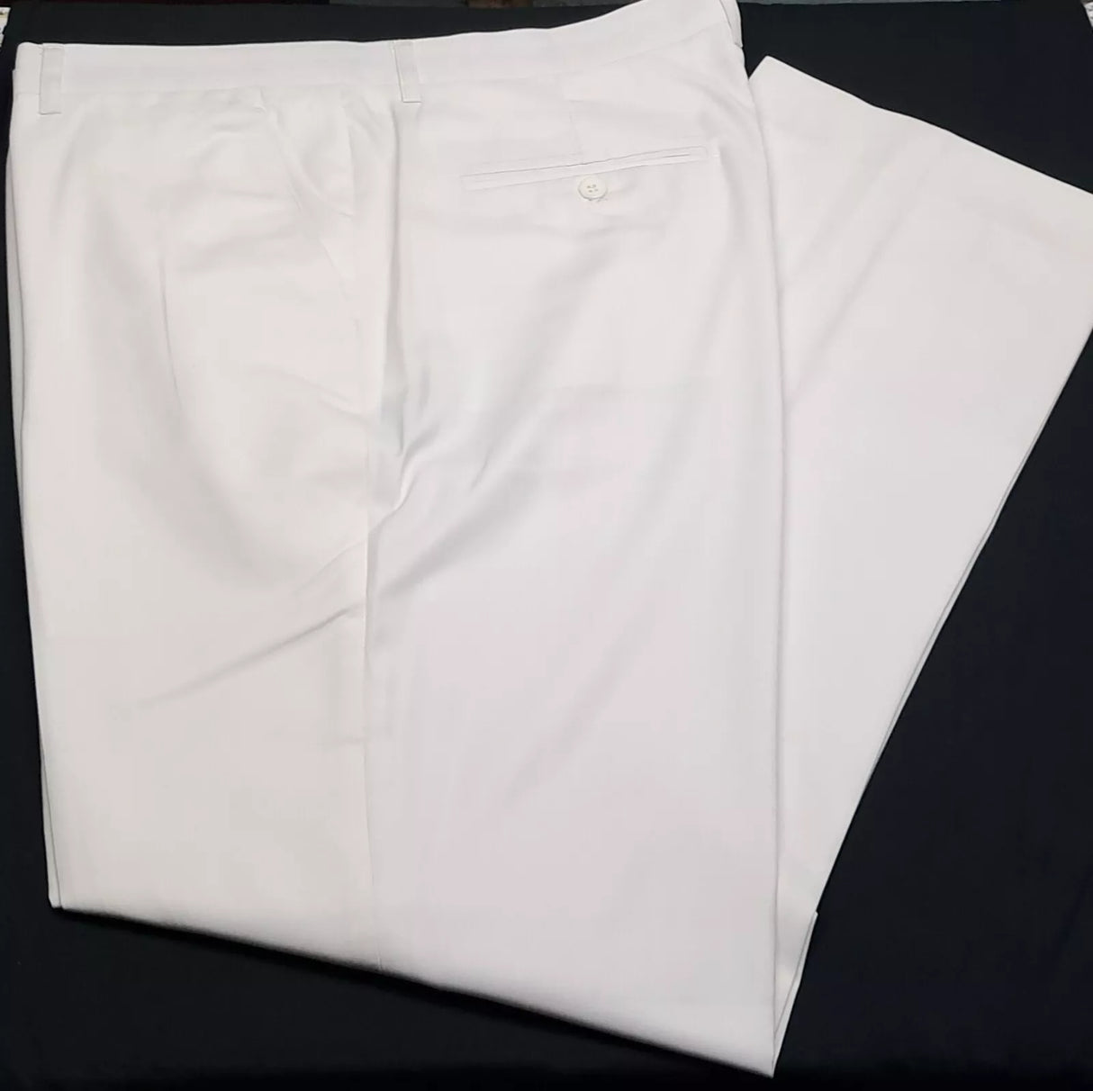 CLEARANCE MENS DRESS WHITE TROUSERS SIZES 38"/40"/42"/44" WAIST