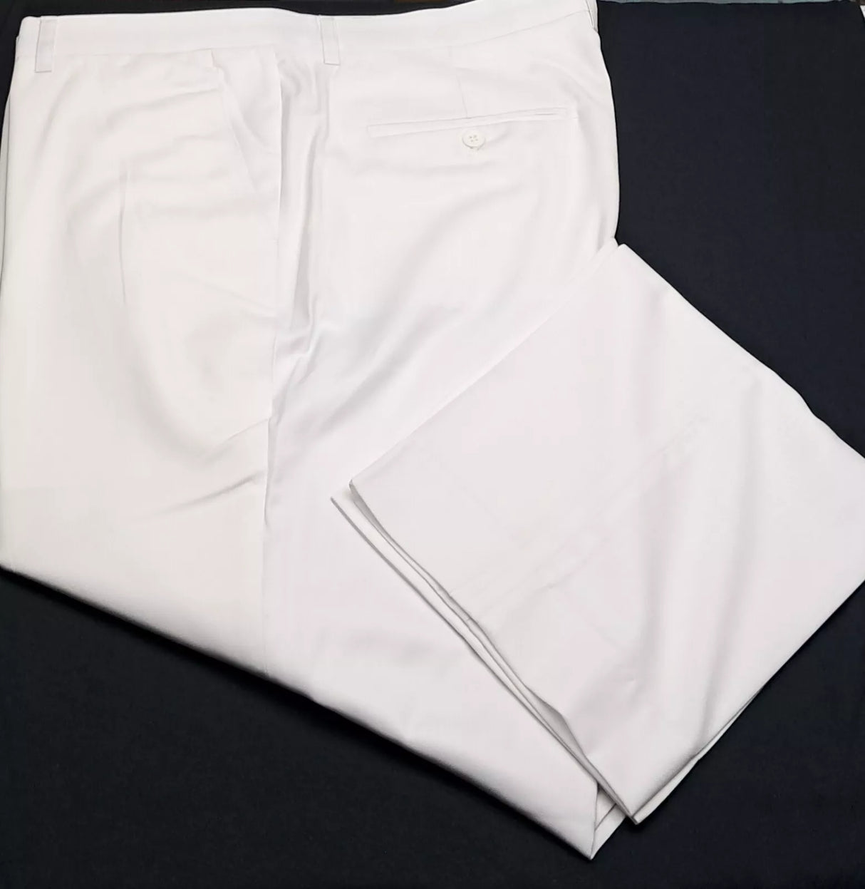 CLEARANCE MENS DRESS WHITE TROUSERS SIZES 38"/40"/42"/44" WAIST