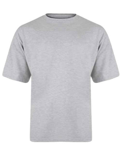 MENS OUTSIZE SHORT SLEEVE T-SHIRTS PLAIN KAM GREY SIZE 2XL-8XL