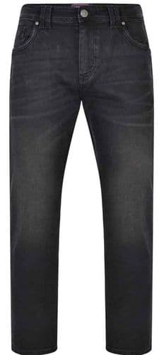 OUTSIZE KAM STRETCH JEANS BLACK SIZE 42"-54"