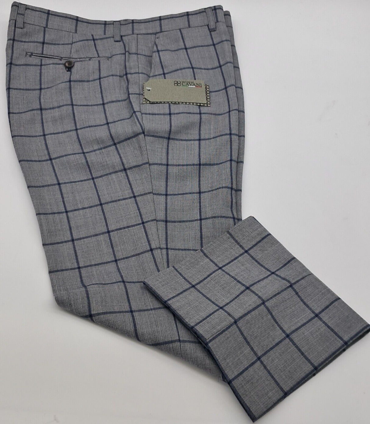 CHECK TROUSER MACY GREY SIZE 30"-46"