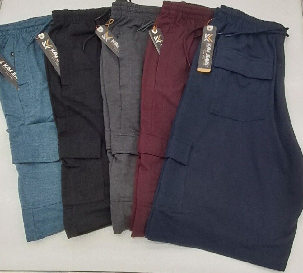MENS BIG SIZE SHORTS TERRY CARGO SHORTS DENIM SIZE 2XL-8XL