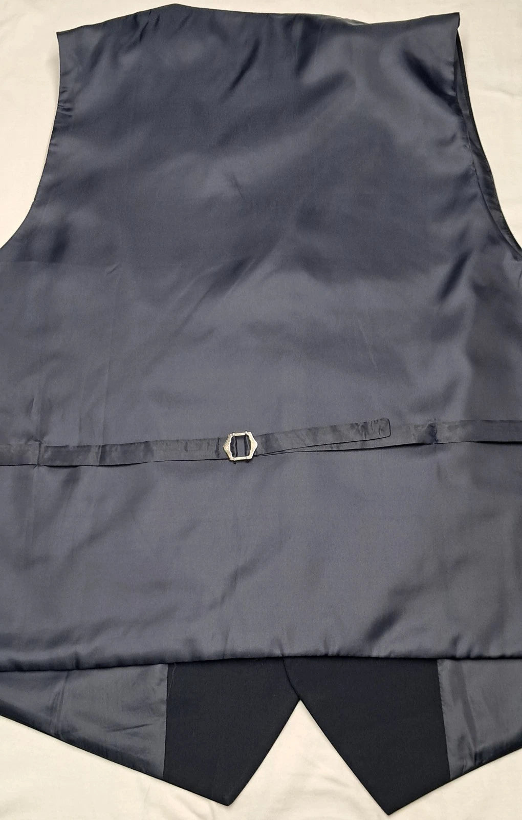 Big Size Navy Blue Waistcoat Button Covered Size 2XL -8XL By Michael Leigh