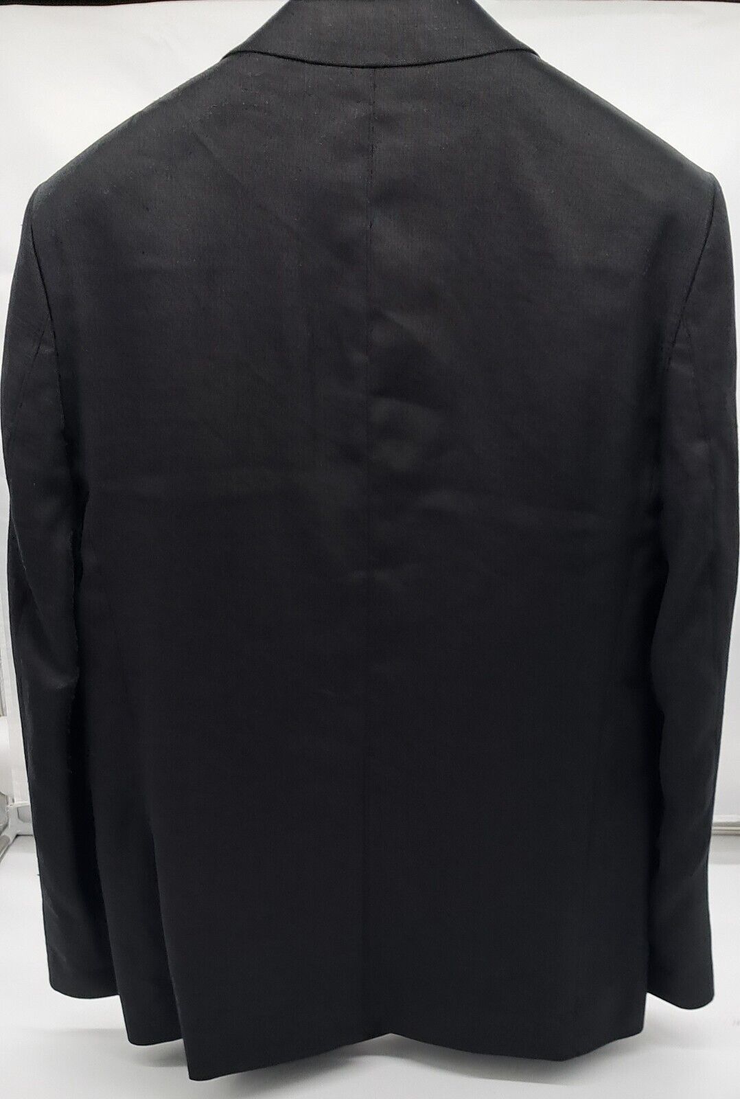 MENS CLASSIC FIT BLACK LINEN SUIT 2 PC SIZES FROM 36" TO 52" CHEST