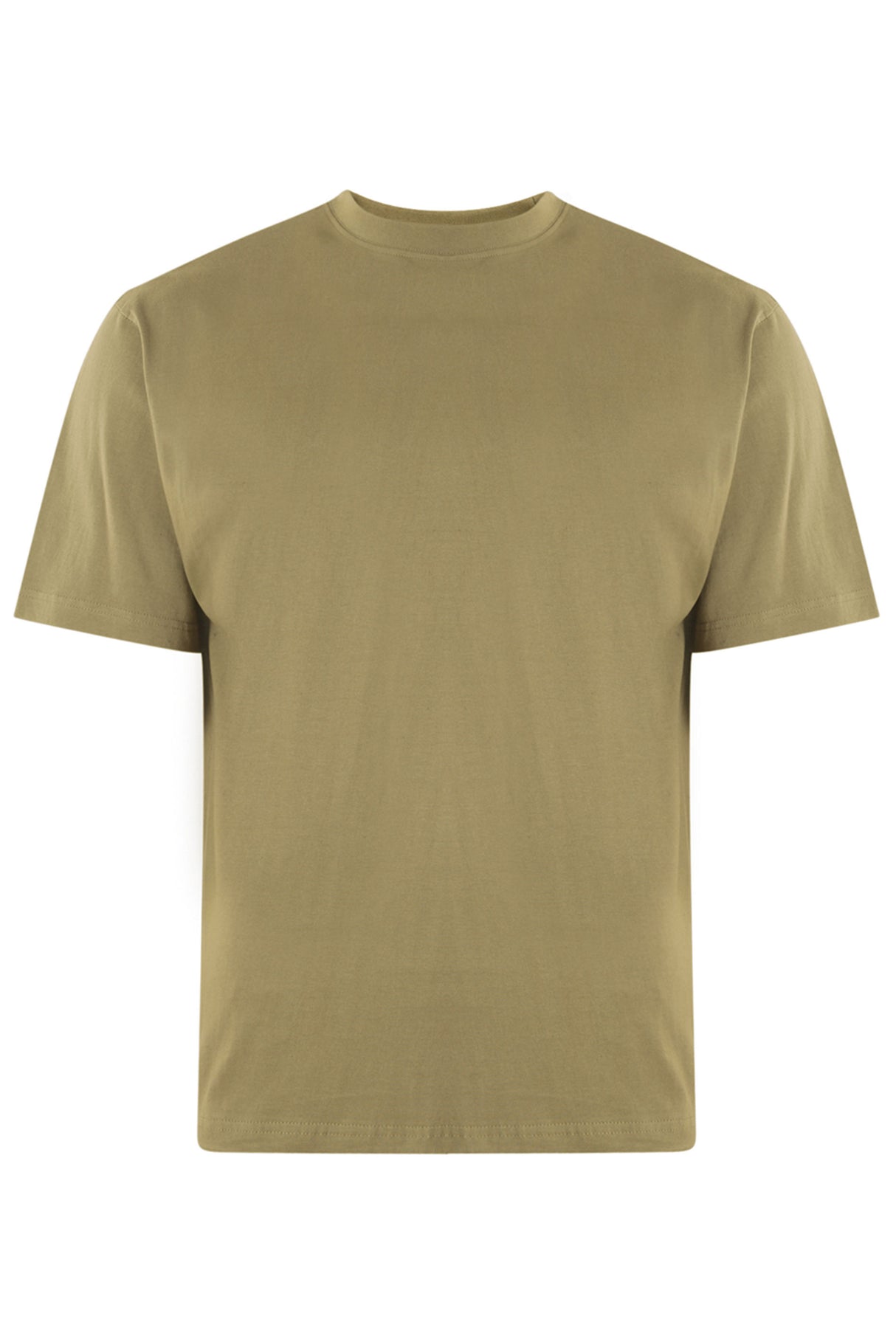 MENS OUTSIZE SHORT SLEEVE PLAIN T-SHIRT KAM OLIVE SIZE 2XL-8XL
