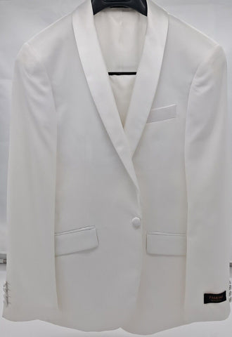 MENS ALL OCCASION TUXEDO SUIT 2 PC IVORY SIZE 38-50