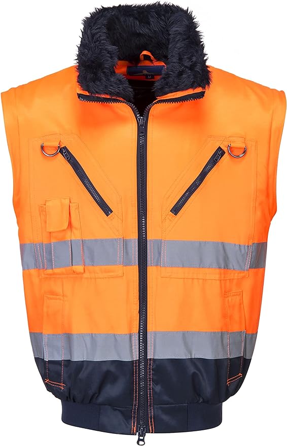 WORKWEAR PORT WEST PJ 50 PILOT JACKET ORANGE SIZE S-2XL