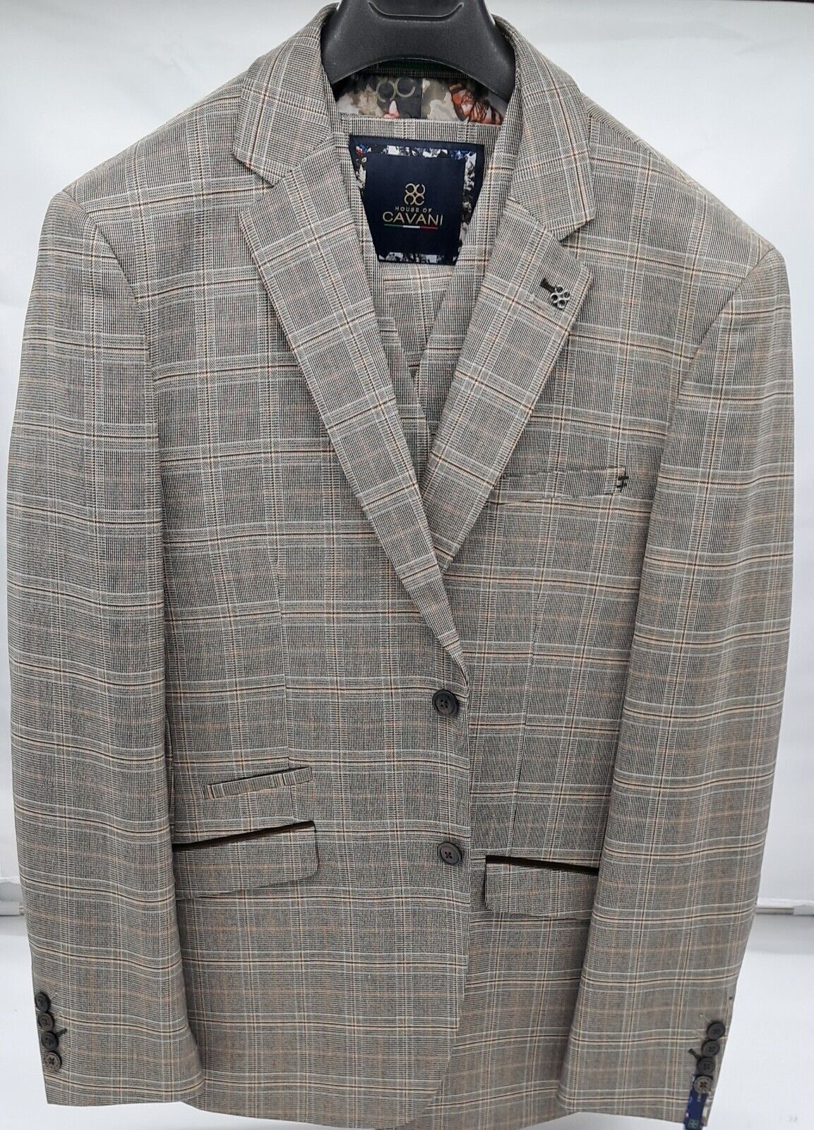 MENS ALL OCCASIONS QUINCY BROWN CK 3 PIECE MENS SLIM FIT SIZE 38-50