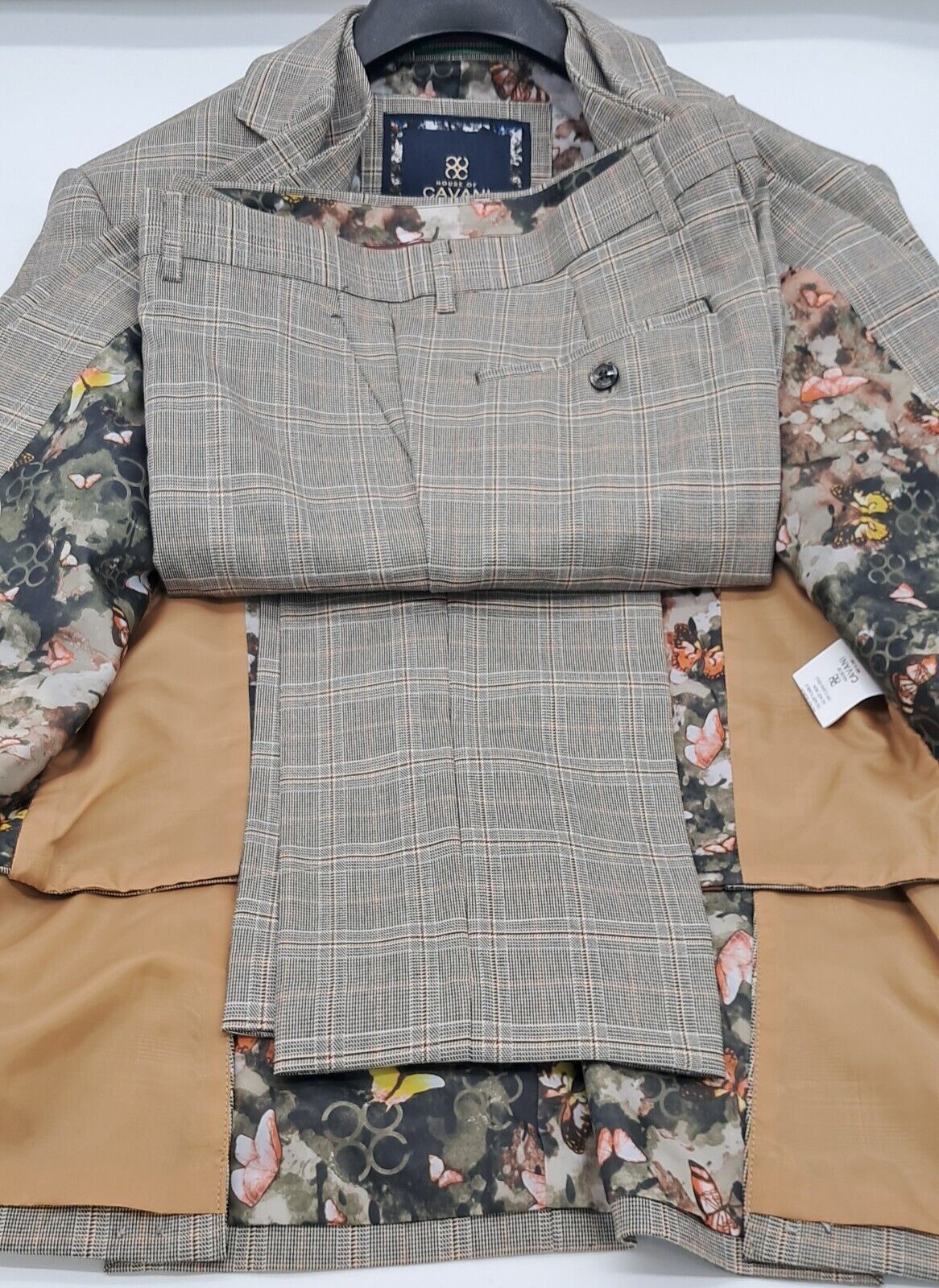 MENS ALL OCCASIONS QUINCY BROWN CK 3 PIECE MENS SLIM FIT SIZE 38-50