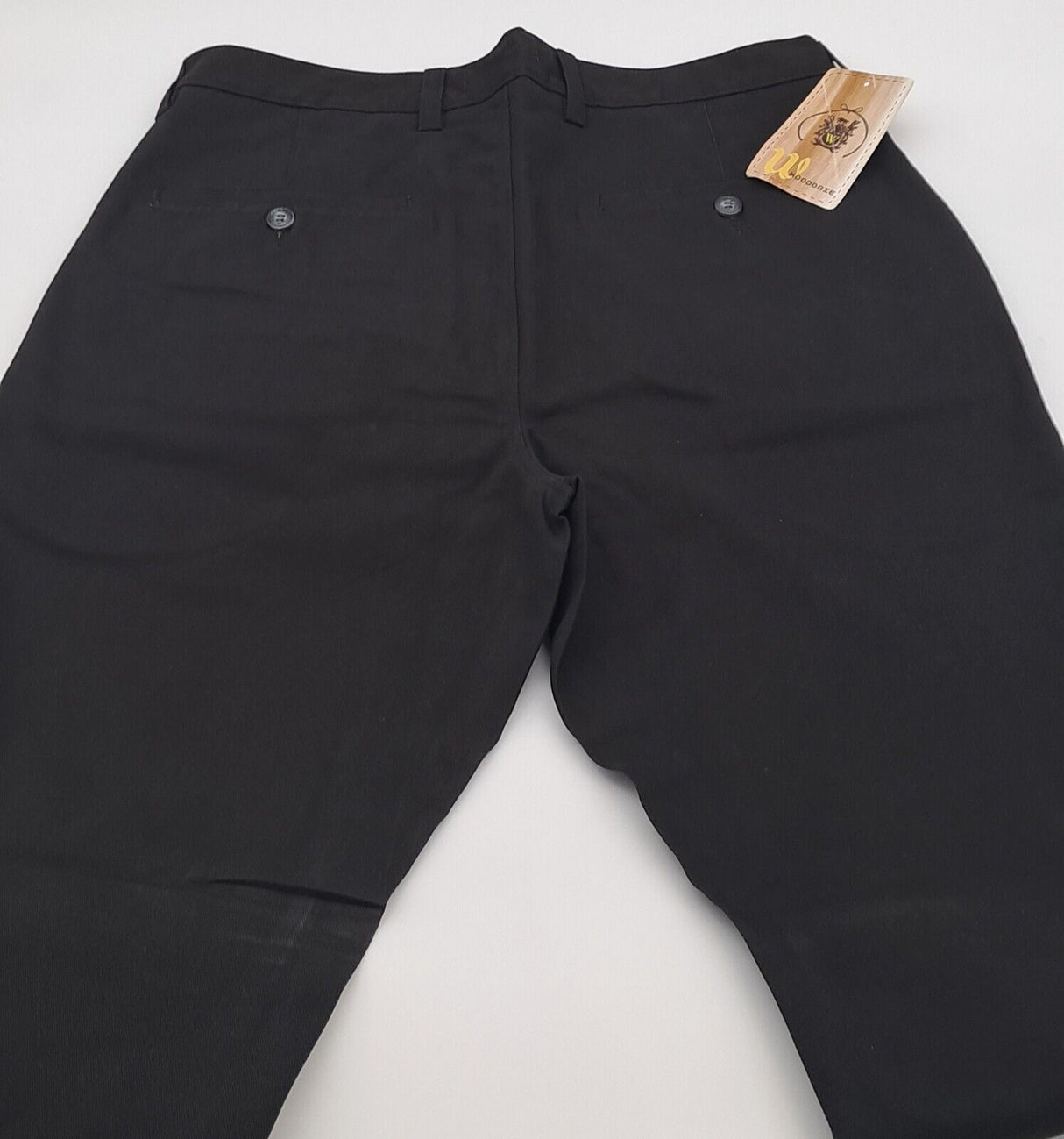 CLASSIC FIT CHINO TROUSERS 100% COTTON BLACK SIZE 30"-40"