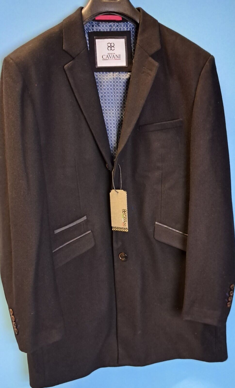 MENS OVERCOAT ALL OCCASIONS BLACK SIZE 38"-52"