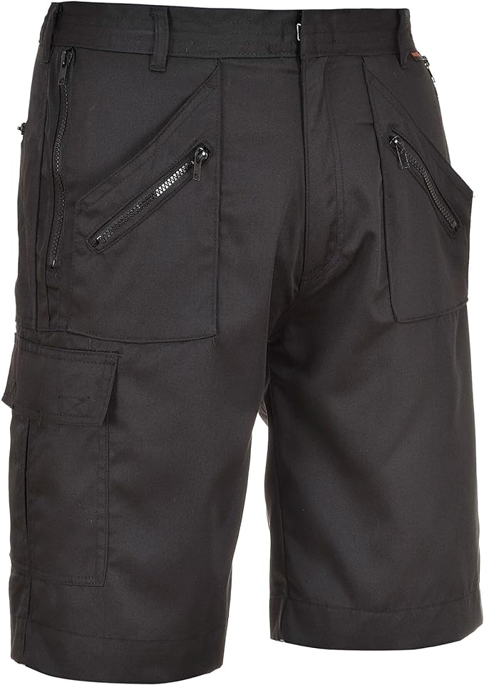 MENS BIG SIZE PORT WEST ACTION SHORTS BLACK SIZE 2XL-4XL