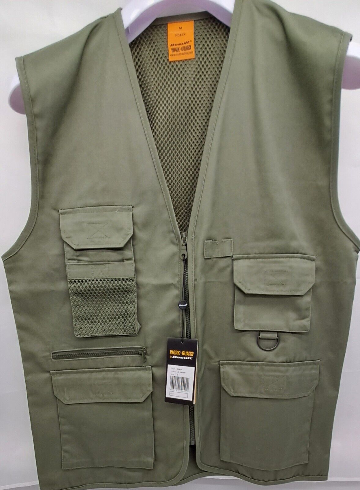 RESULT WORK GOARD WAISTCOAT R045X GREEN SIZE S-2XL
