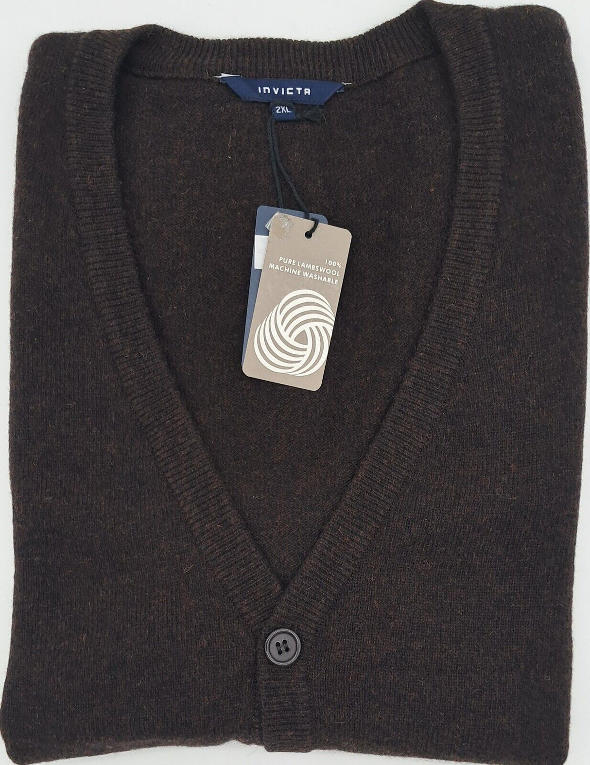 MENS OUTSIZE SLEEVELESS CARDIGAN 100% LAMBSWOOL CHARCOAL GREY SIZE XL-4XL