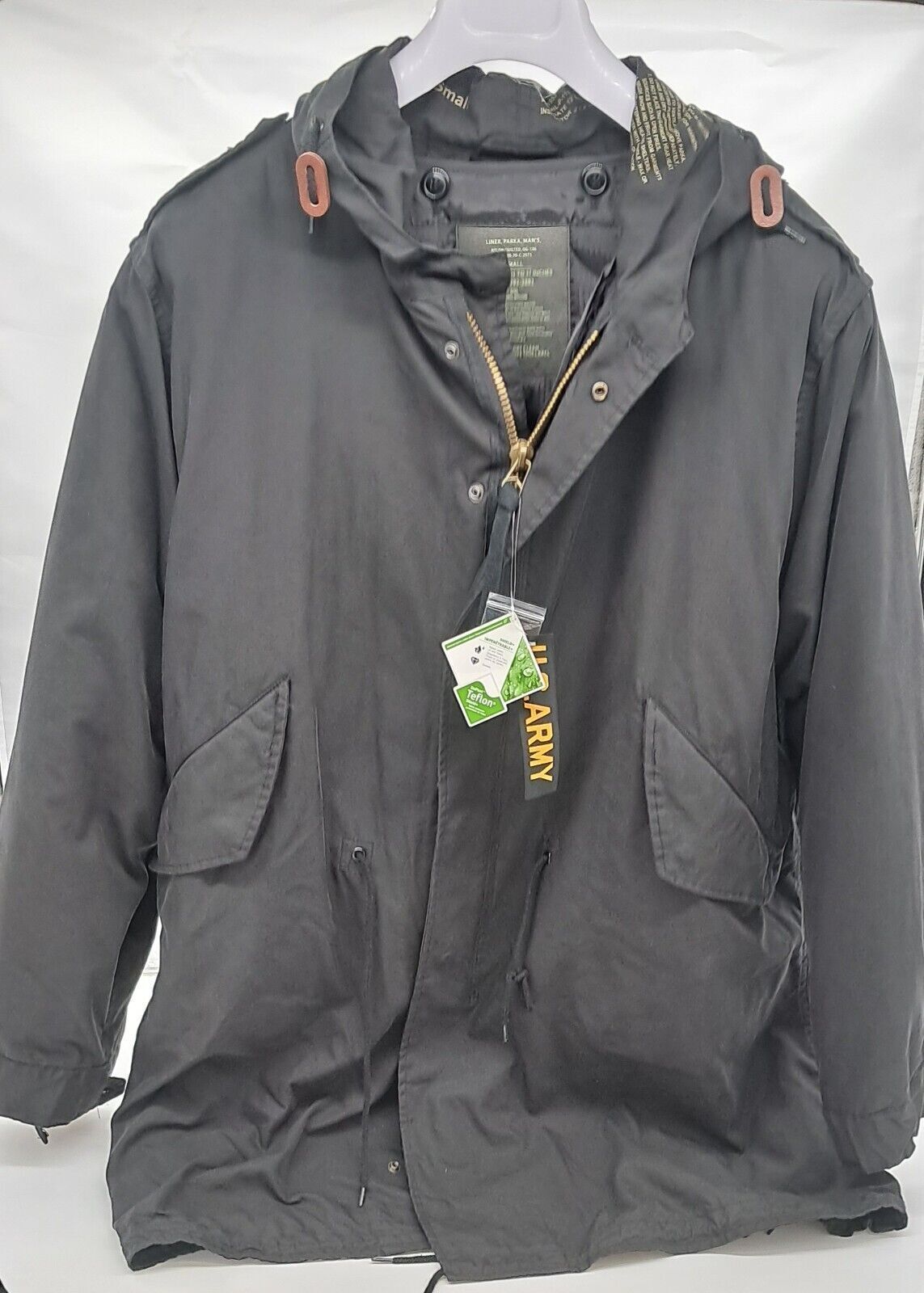 US ARMY PARKA JACKET BLACK SIZE SMALL AND MEDIUM