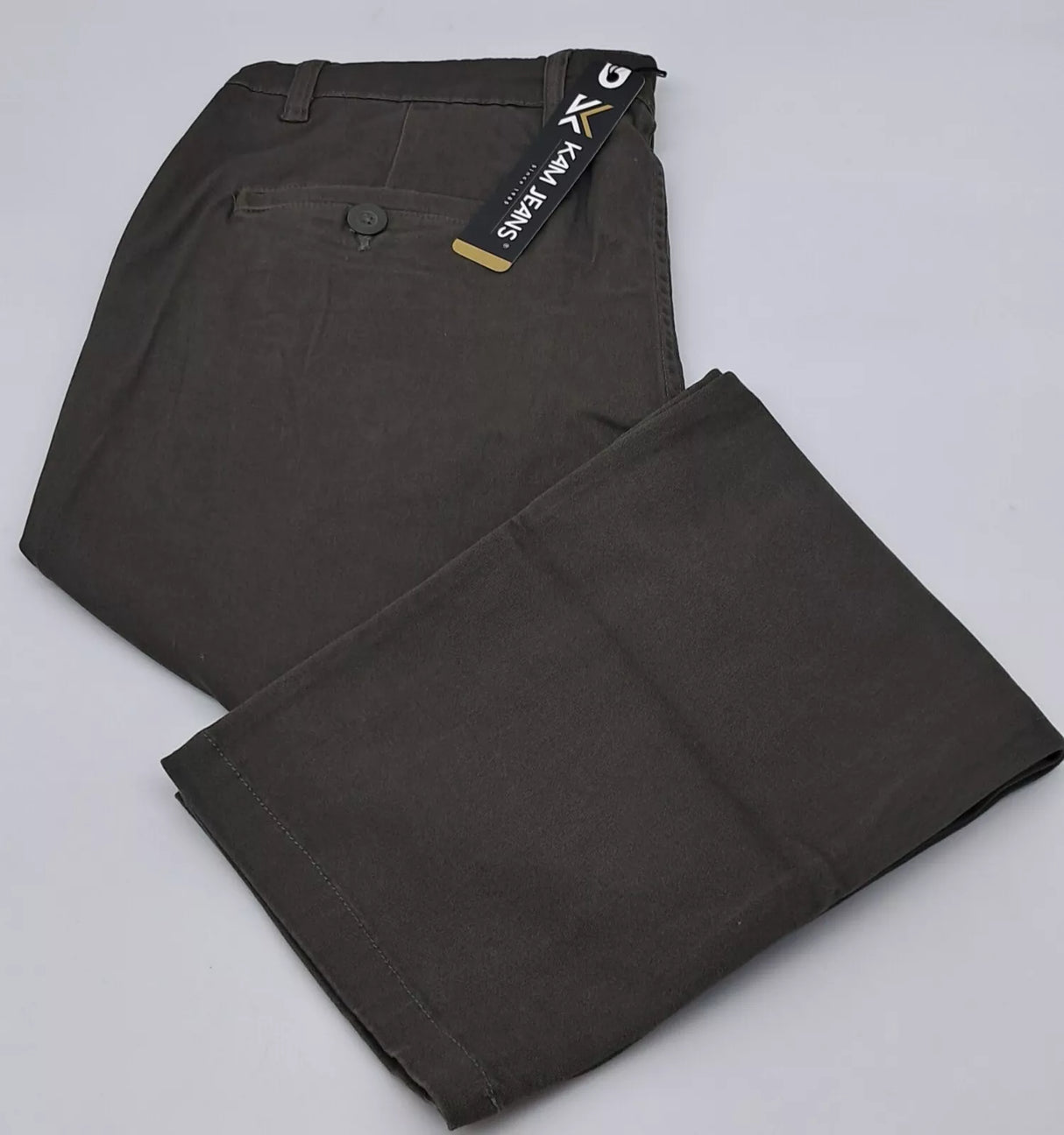 MENS OUTSIZE STRETCH CHINO TROUSERS SIZE 40" TO 52" WAIST KHAKI