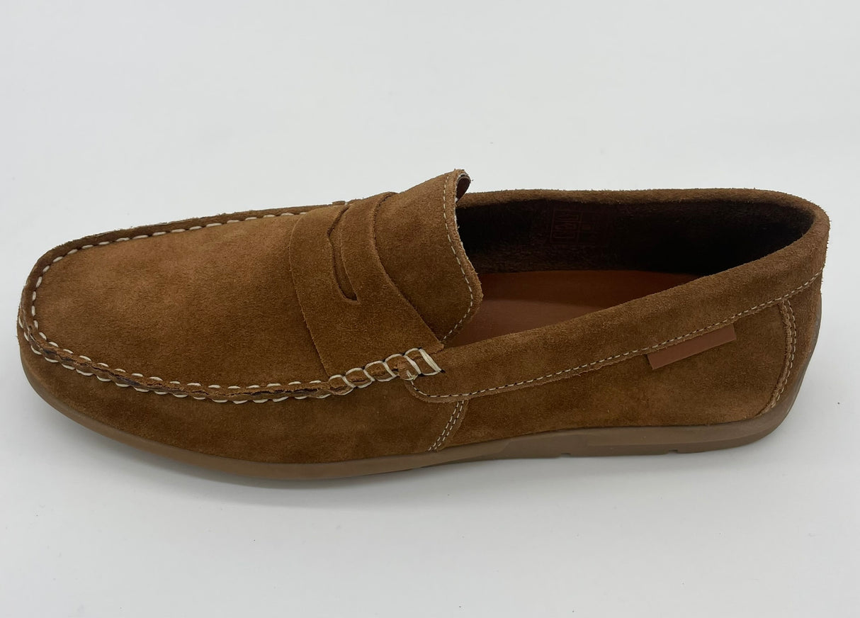 SUEDE LEATHER MOCCASIN SHOE HARDWARD 3767