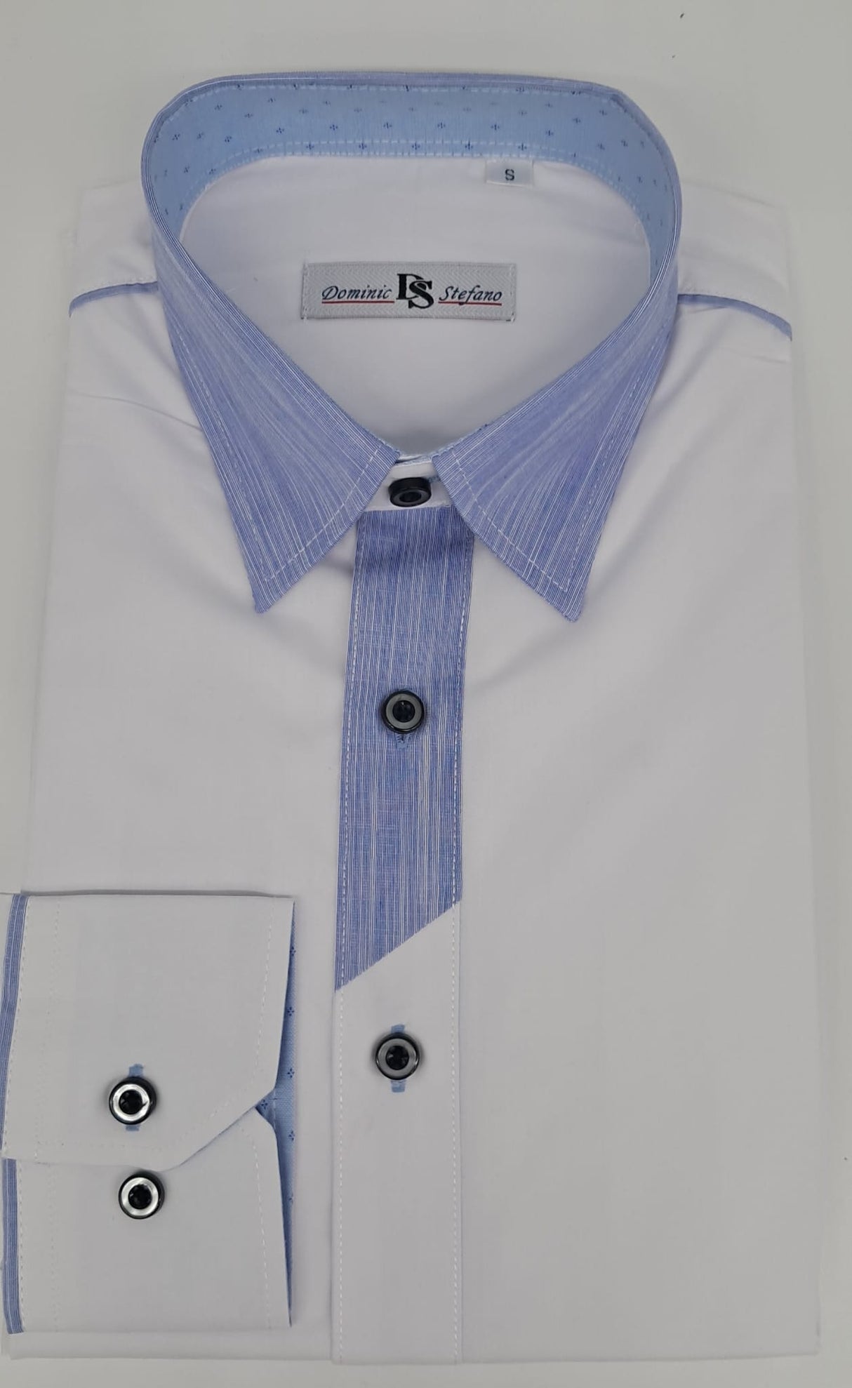 MENS LONG SLEEVE FORMAL SHIRT SIZE S TO 3XL #385-3635