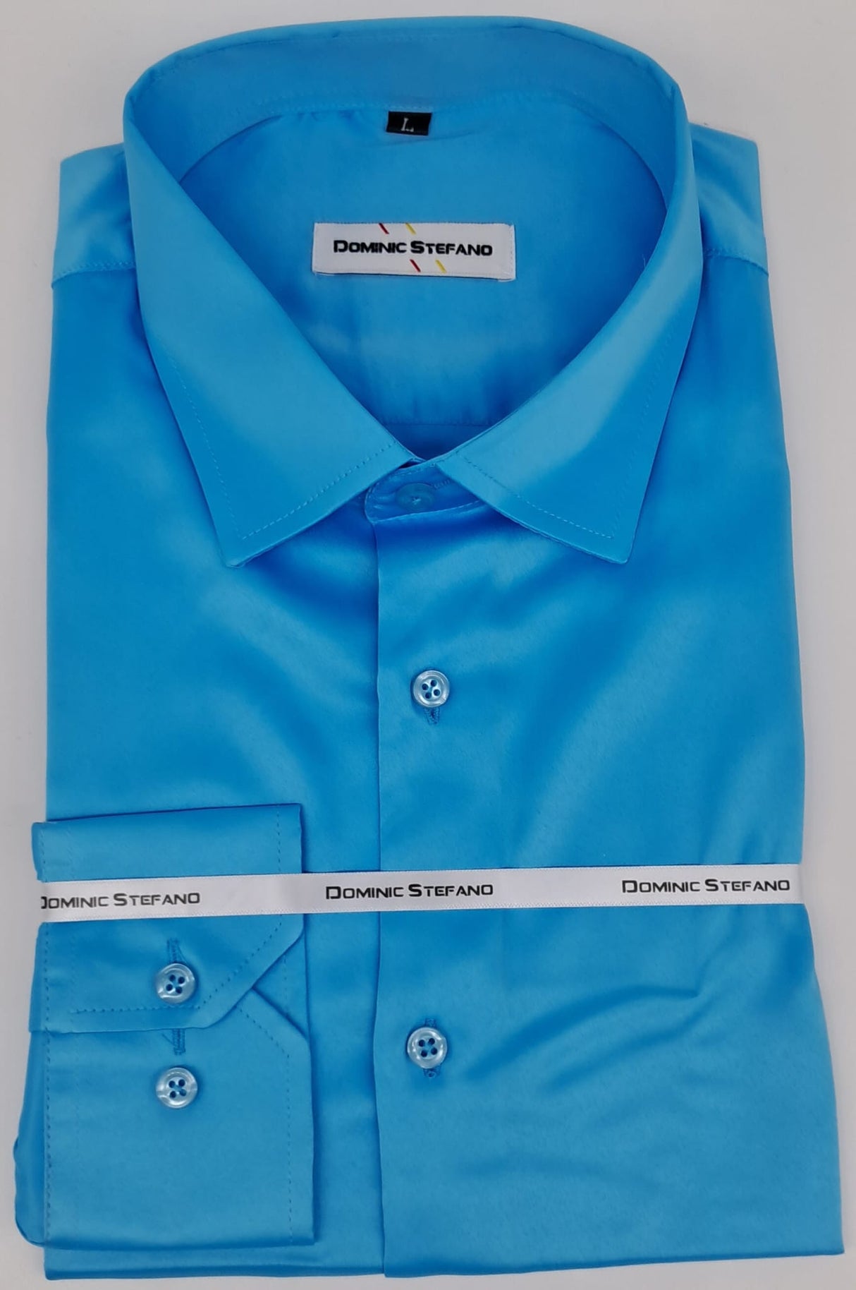 MENS LONG SLEEVE DRESS SATIN SHIRT 10 COLOURS AVAILABLE SIIZE S TO 3XL #422-3619