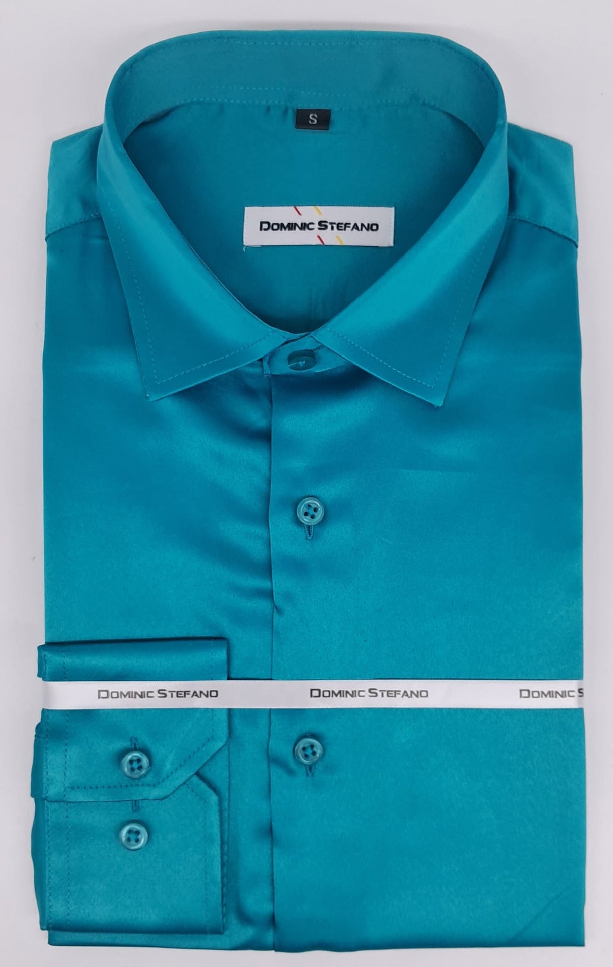 MENS LONG SLEEVE DRESS SATIN SHIRT 10 COLOURS AVAILABLE SIIZE S TO 3XL #422-3619