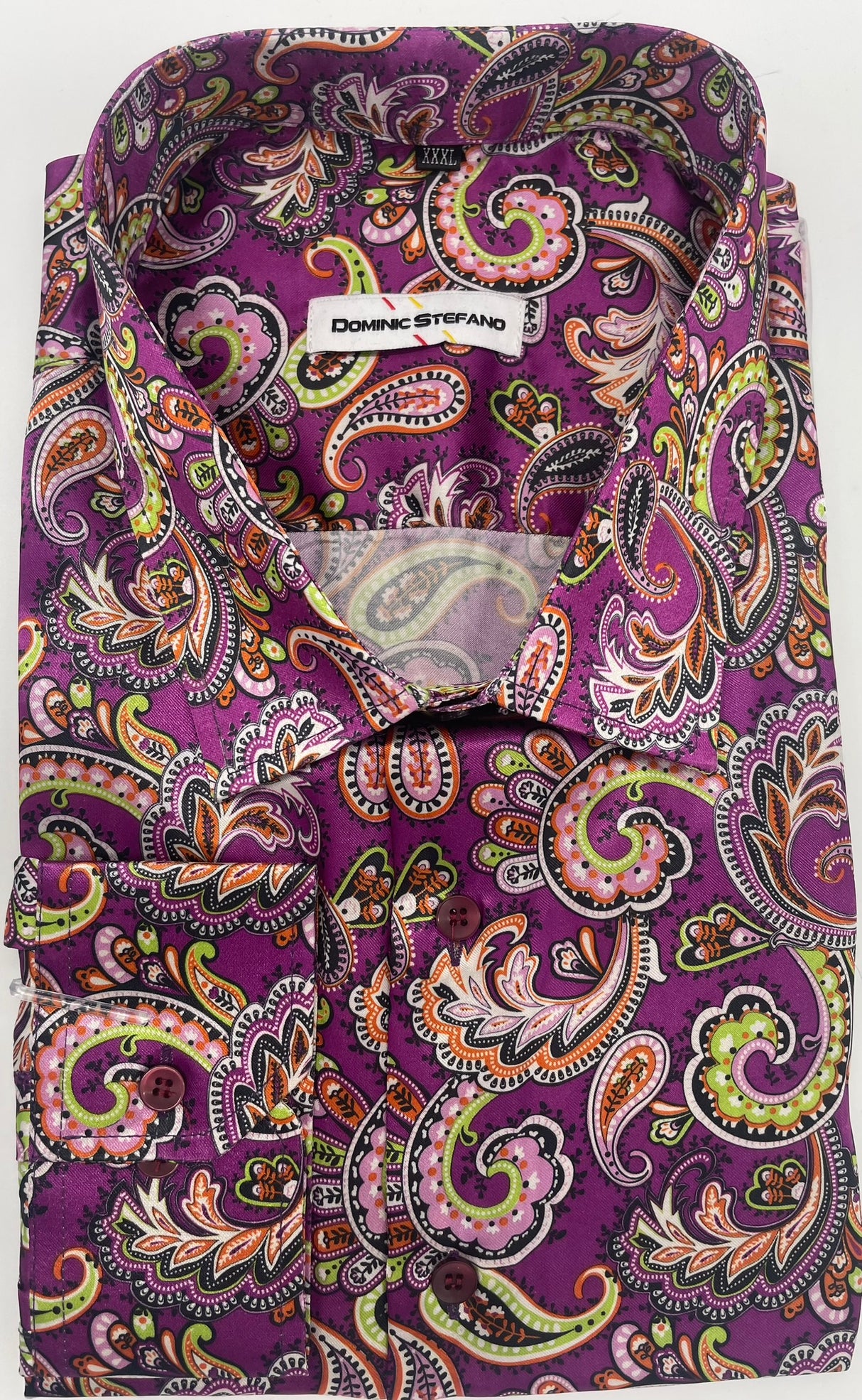 MENS DOMINIC STEFANO SATIN PAISLEY DESIGN 3 COLOUR OPTIONS SIZE 2XL TO 4XL 427