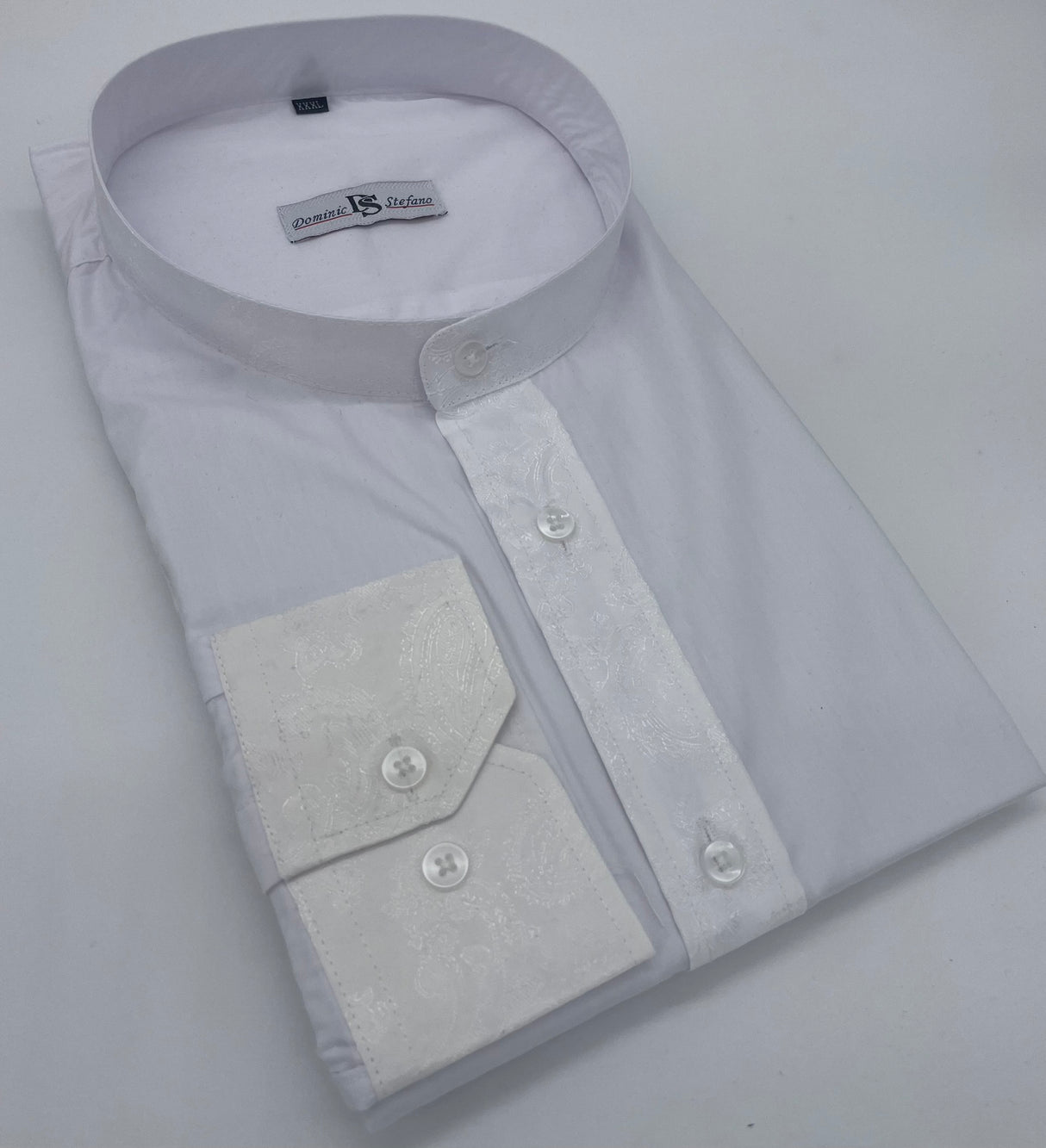 MENS DOMINIC STEFANO LONG SLEEVE NERU PAISLEY SHIRT SIZE 2XL TO 4XL438