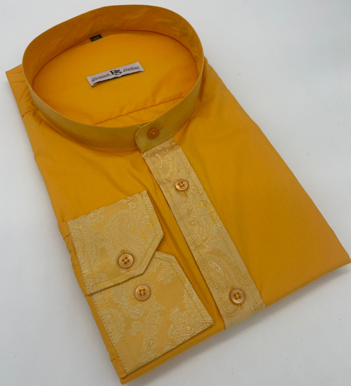 MENS DOMINIC STEFANO LONG SLEEVE NERU PAISLEY SHIRT SIZE 2XL TO 4XL438