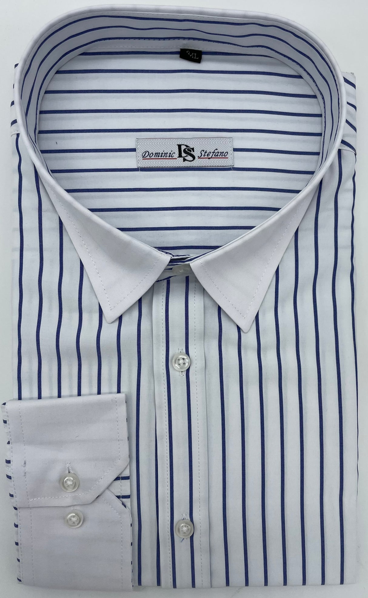 MENS DOMINIC STEFANO FORMAL STRIPE SHIRT 3 COLOUR OPTIONS SIZE 2XL TO 4XL 470
