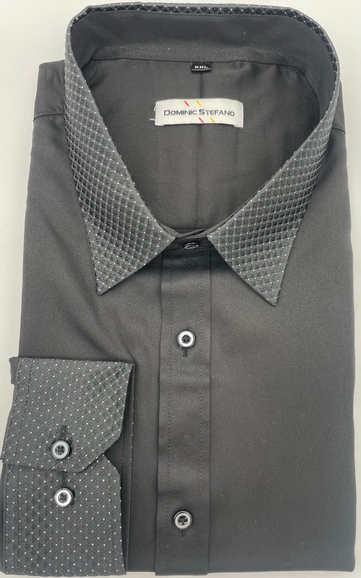 MENS DOMINIC STEFANO LONG SLEEVE PARTY SHIRT SIZE 2XL TO 4XL 486X-39 -3733