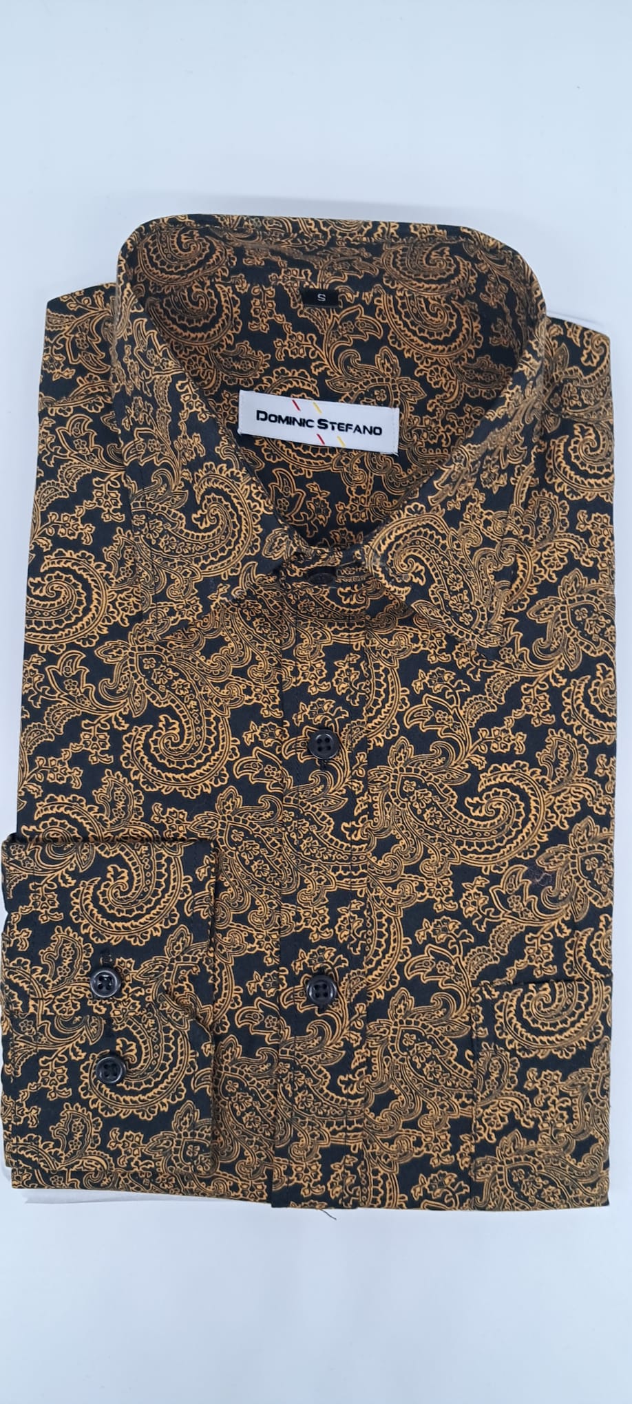 MENS LONG SLEEVE FLORAL PRINTED FORMAL SHIRT SIZE S TO 3XL #512-3632