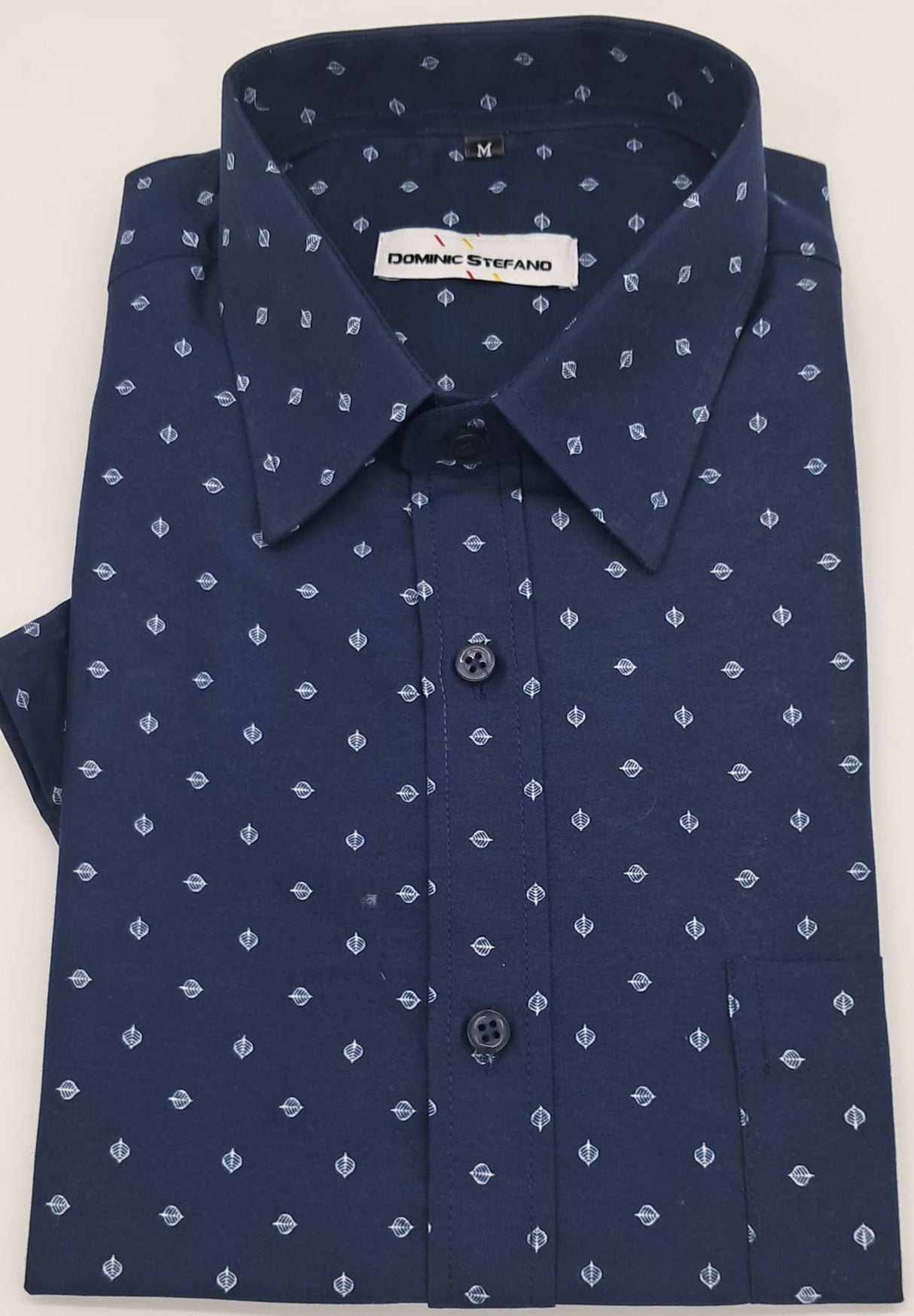 SHORT SLEEVE PRINTED CASUAL SHIRT 2 COLOURS AVAILABLE SIZE S TO 3XL #521-3651