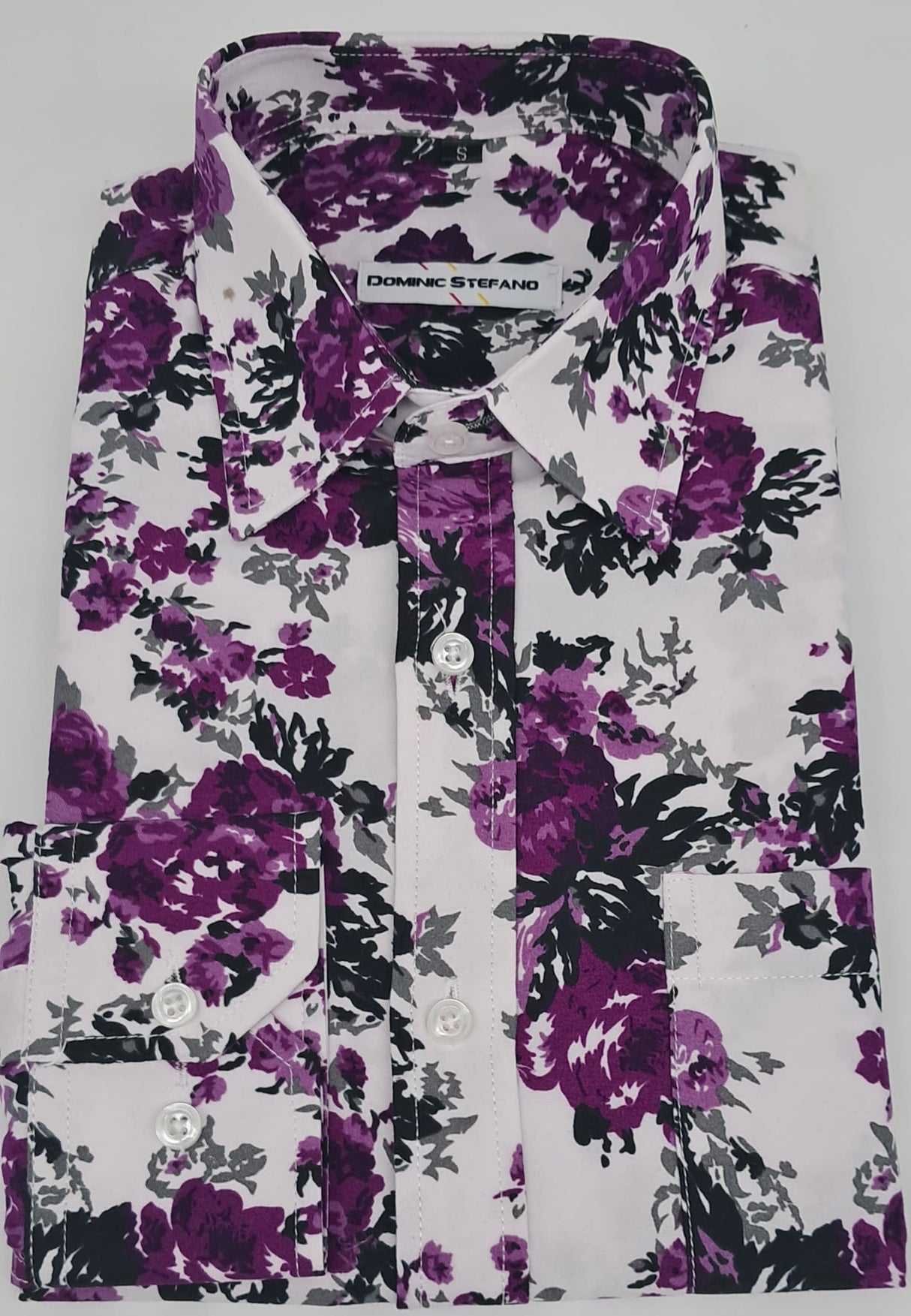 FLORAL MENS LONG SLEEVE PRINTED FORMAL SHIRTS 3 COLOURS AVAILABLE SIZE S TO 3XL#529-3633