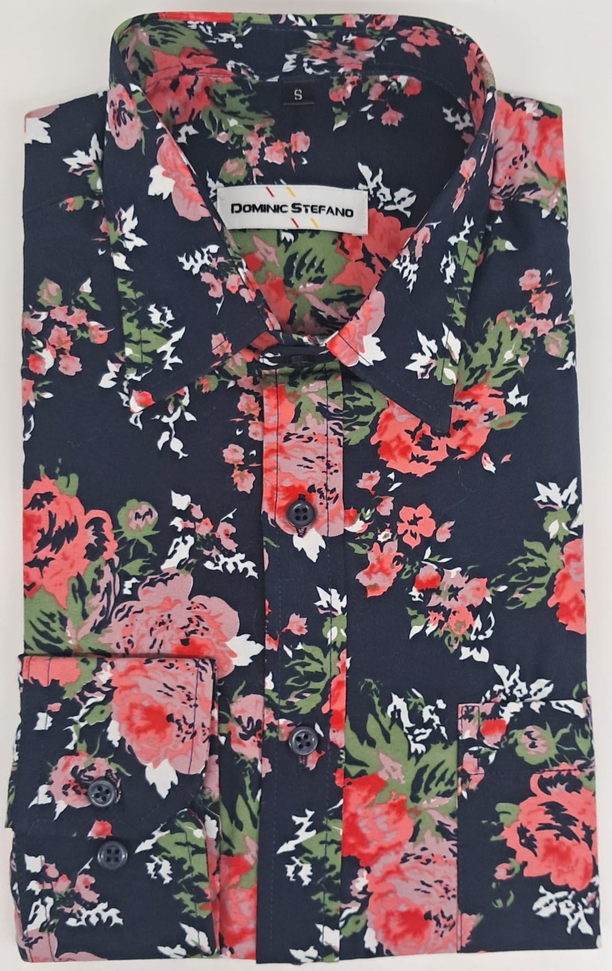 FLORAL MENS LONG SLEEVE PRINTED FORMAL SHIRTS 3 COLOURS AVAILABLE SIZE S TO 3XL#529-3633