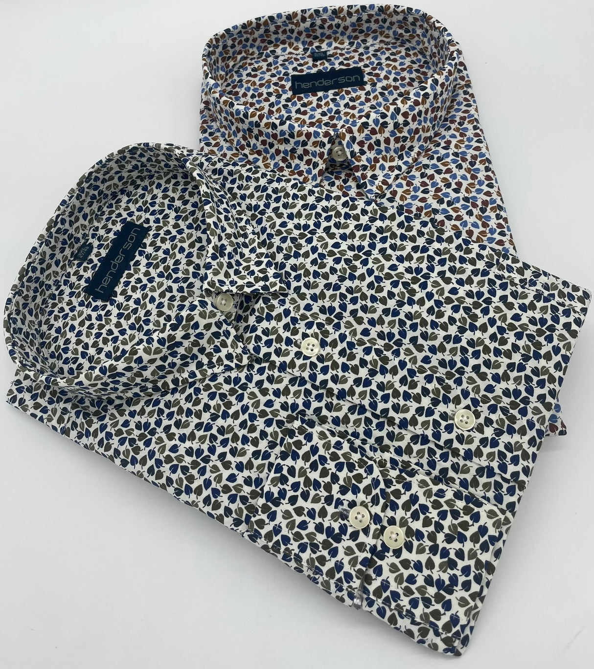 MENS HENDERSON FLORAL LONG SLEEVE SHIRT SIZE 2XL TO 5XL 5340