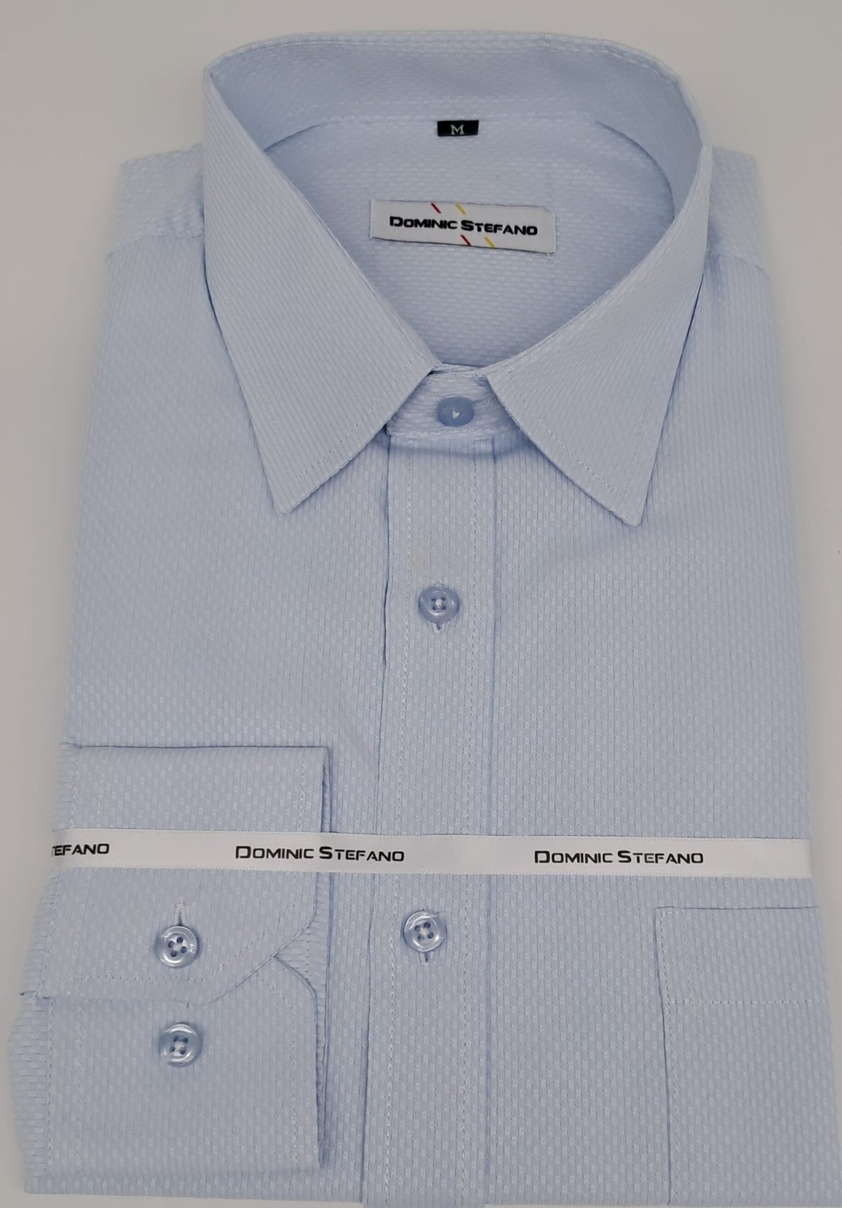 MENS LONG SLEEVE FORMAL SELF PATTERN SHIRT 5 COLOURS AVAILABLE SIZE S TO 3XL #537-3630