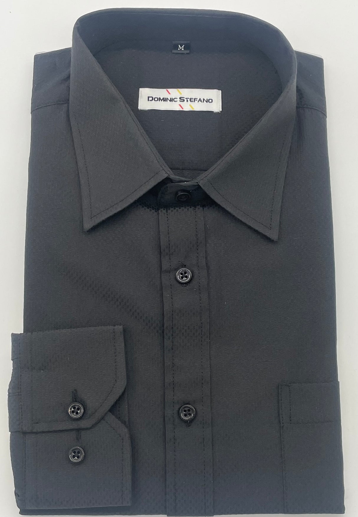 MENS LONG SLEEVE FORMAL SELF PATTERN SHIRT 5 COLOURS AVAILABLE SIZE S TO 3XL #537-3630