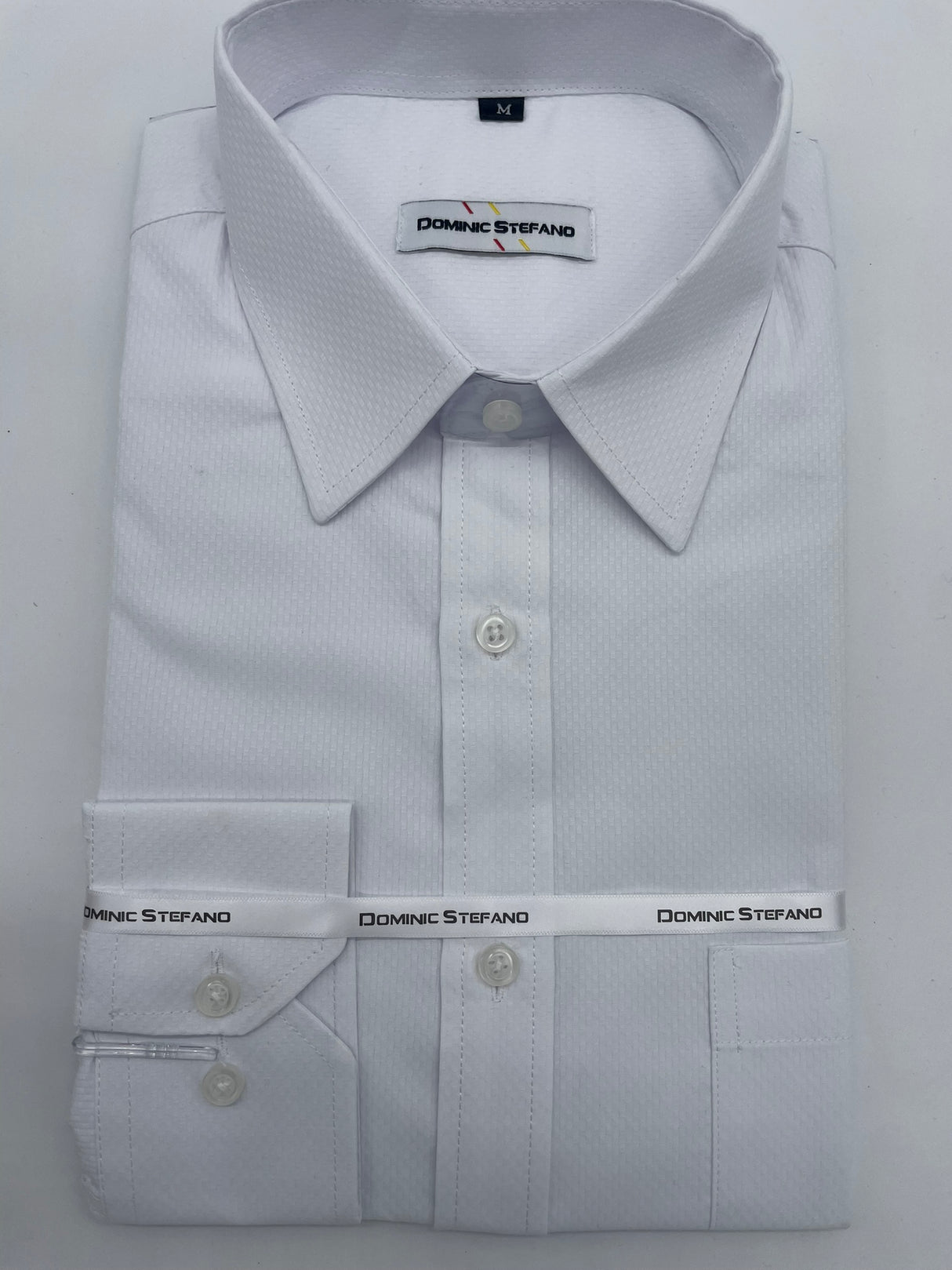 MENS LONG SLEEVE FORMAL SELF PATTERN SHIRT 5 COLOURS AVAILABLE SIZE S TO 3XL #537-3630