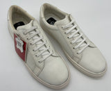 MENS WHITE LEATHER TRAINERS SIZE 7-12