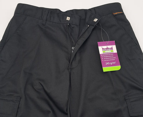 MENS  PORT WEST COMBAT TROUSERS C701 BLACK SIZE 28"-40"